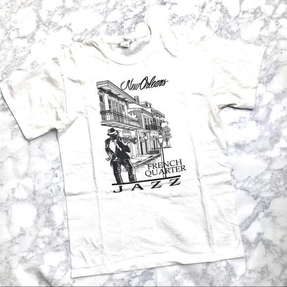 Vintage New Orleans Print Jazz Tee - Picture 3 of 3