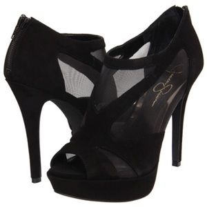 Jessica Simpson Belinda's Mesh Peep-toe Heels
