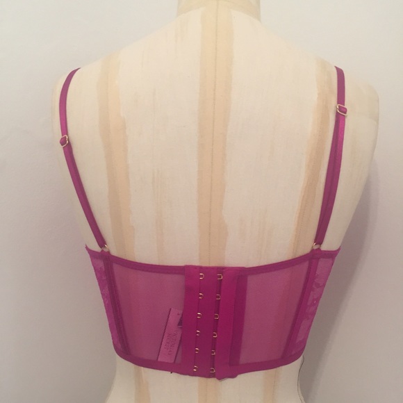 VS Very Sexy Unlined Demi Bustier in Berry Lace! - Picture 3 of 4