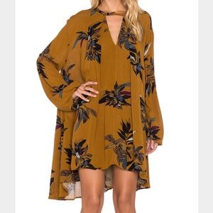 Floral Free People swing dress medium