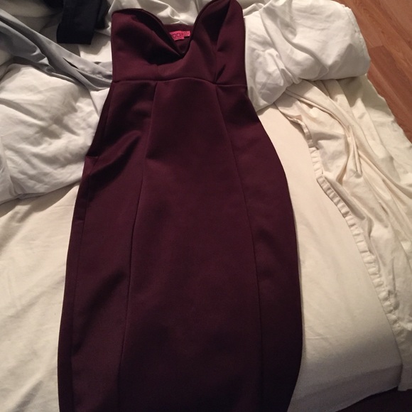 Boohoo midi Bardot dress