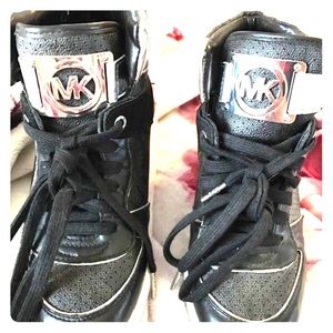 Michael Kors high top sneakers ( hidden heel )
