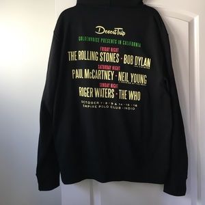 AUTHENTIC Desert Trip 2016 zip-up hoodie