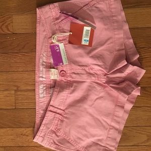 Pink Twill Shorts