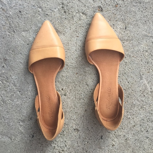 madewell leather flats