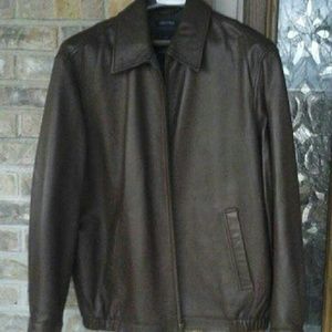 NAUTICA MENS LEATHER JACKET