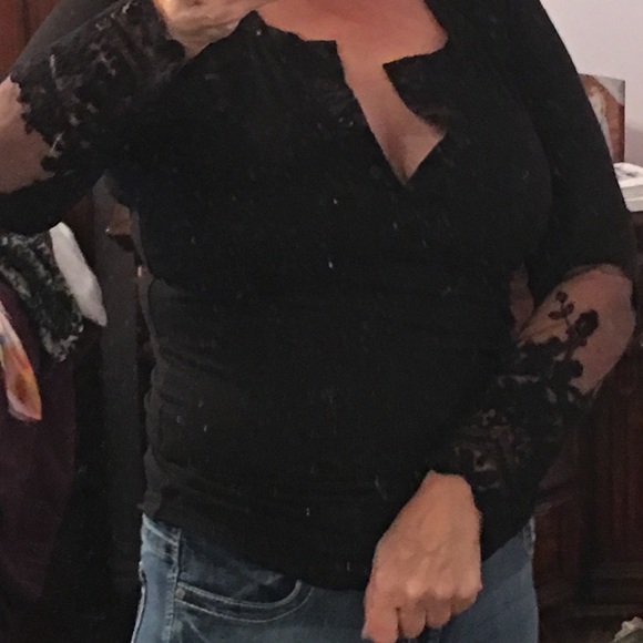 Black Henley. SOLd SOLd