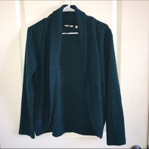 Women's Green Cardigan Sweater