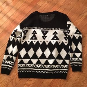 Forever21 Slouchy Knit Aztec Sweater