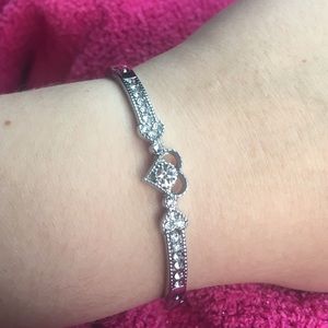 NEW real sapphire heart bracelet