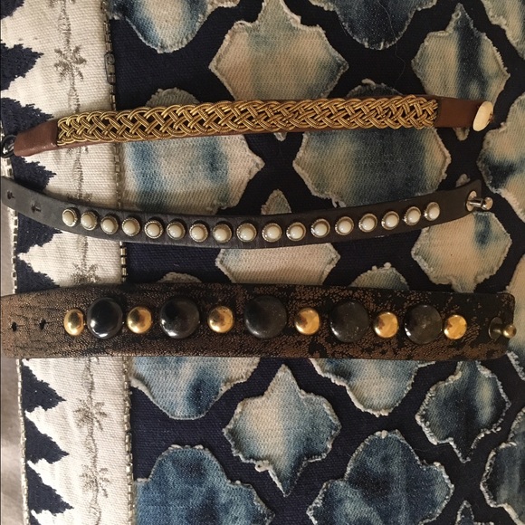 Boho leather bracelet bundle