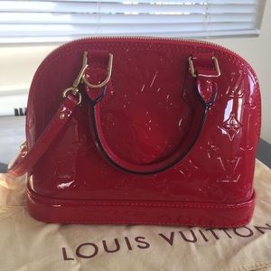 Louis Vuitton Alma BB red