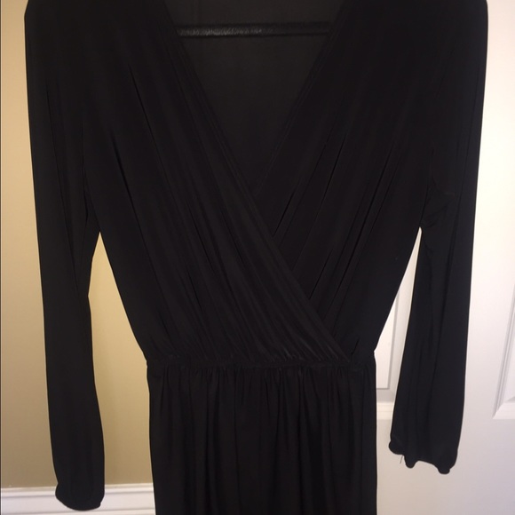 Black long sleeve shorts romper