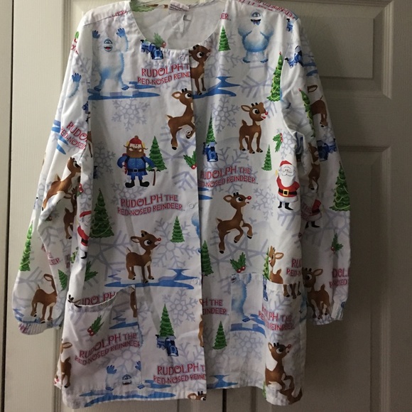 Holiday Scrub Jacket