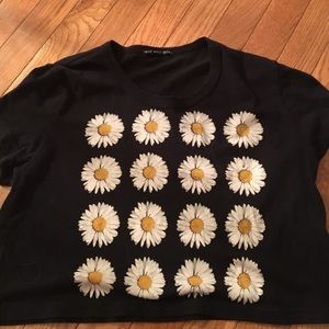PacSun Sunflower Cropped Tee