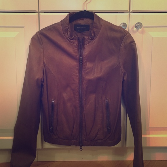 BCBGMaxazria Brown Leather Jacket