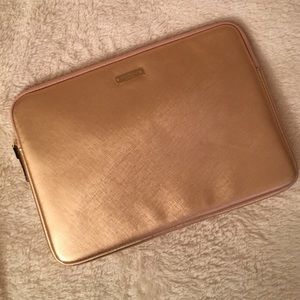 Kate Spade Rose Gold Laptop Sleeve
