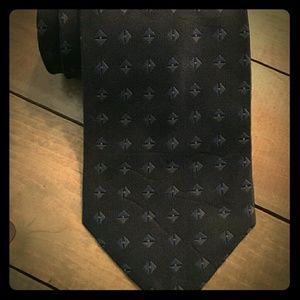 Banana Republic Blue Geometric Wide Neck Tie