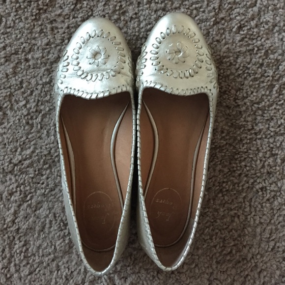 Jack Rogers flats - gold