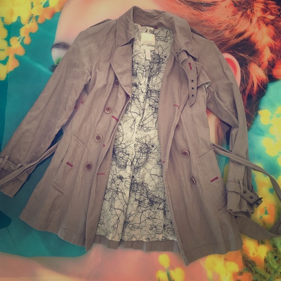 Banana Republic tan fall coat