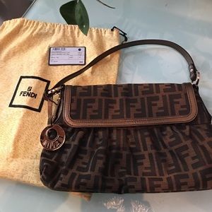 Fendi Zucca bag Borsa Chef Medium Tabacco Bronze