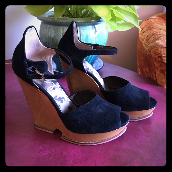 Sam Edelman Javi Suede Wedge Heels