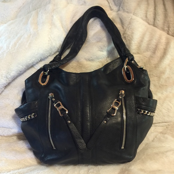 B Makowsky Black leather Bag