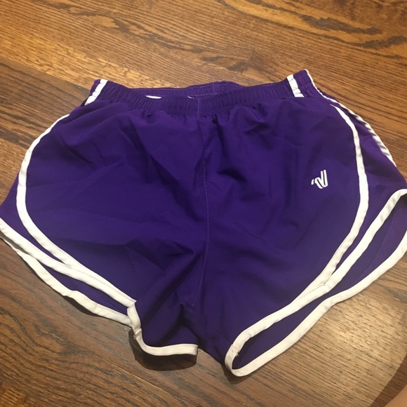 Purple Varsity Cheer shorts