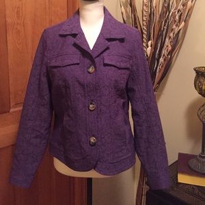 BEAUTIFUL NWOT COLDWATER CREEK purple jacket BEAUTIFUL NWOT COLDWATER CREEK purple jacket