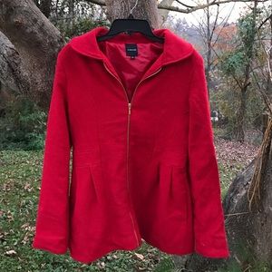Stunning red peacoat!