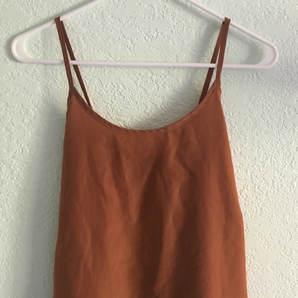 burnt orange slip dress - Picture 2 of 4