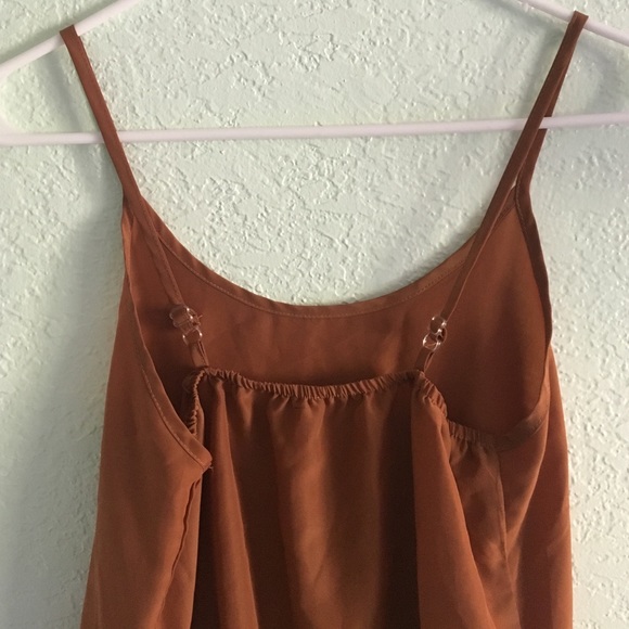 burnt orange slip dress - Picture 4 of 4