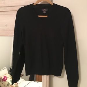 Brooks Brothers Black Wool Sweater