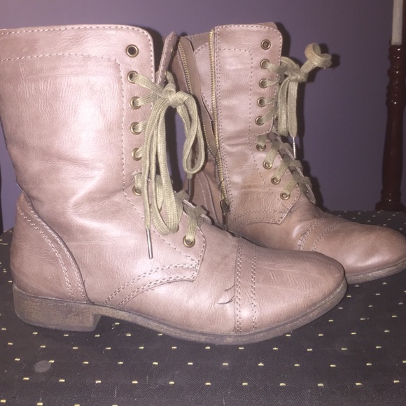 Brown Combat boots