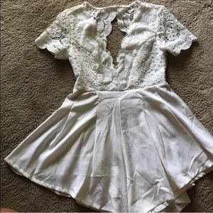 White Lace Romper