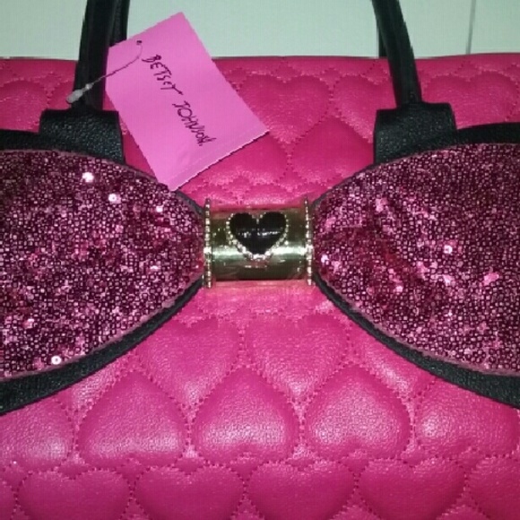 Hot Pink, Shimmer Pazzaz! Betsy Johnson Purse!!!