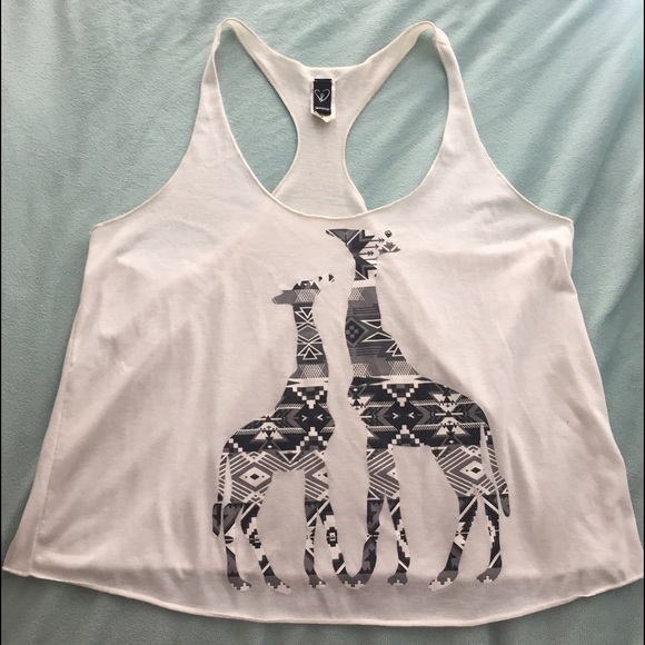 Windsor Giraffe Print Racerback Tank