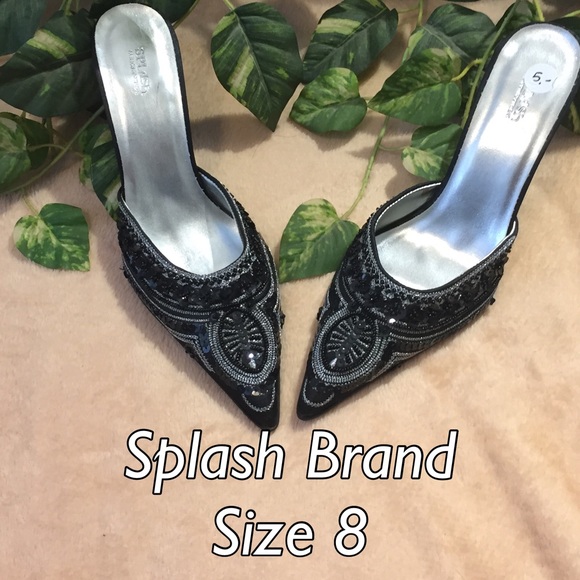 ✨ Splash Brand Embroidered Heels