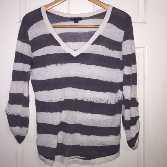 GAP made with linen XS striped shirt