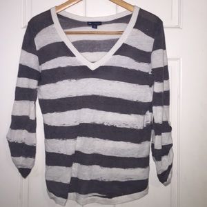 GAP made with linen XS striped shirt