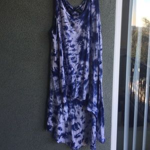 Tie dye high low