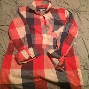 Last chance - $ reduced pullover plaid shirt