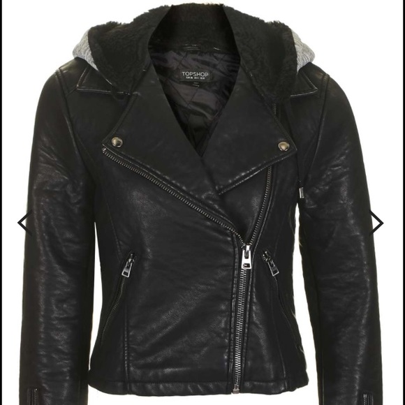 Faux Leather Biker Jacket