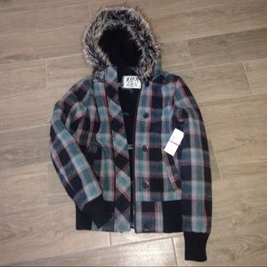 Fox plaid winter jacket