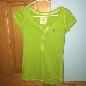 Green Hollister shirt