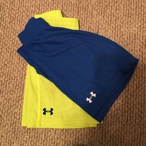 2 pair of boys Under Armour shorts