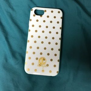 iPhone 6 gold polka dot case