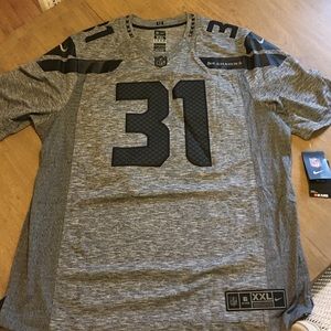 NWT Kam Chancellor Seahawks Jersey Grey