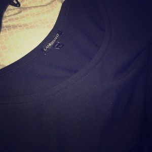 Black lace bottomed top