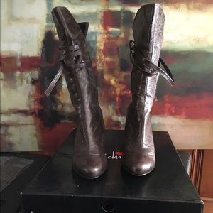 Luichiny Leather Heeled Boots